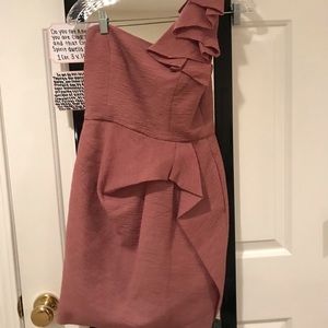 ONE SHOULDER DRESS BCBGMAXAZRIA
